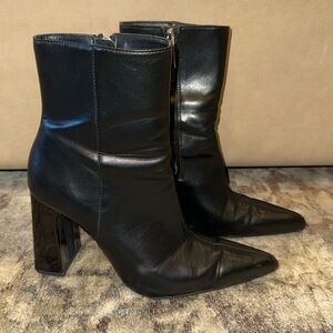 Zara Block Heel Ankle Boots